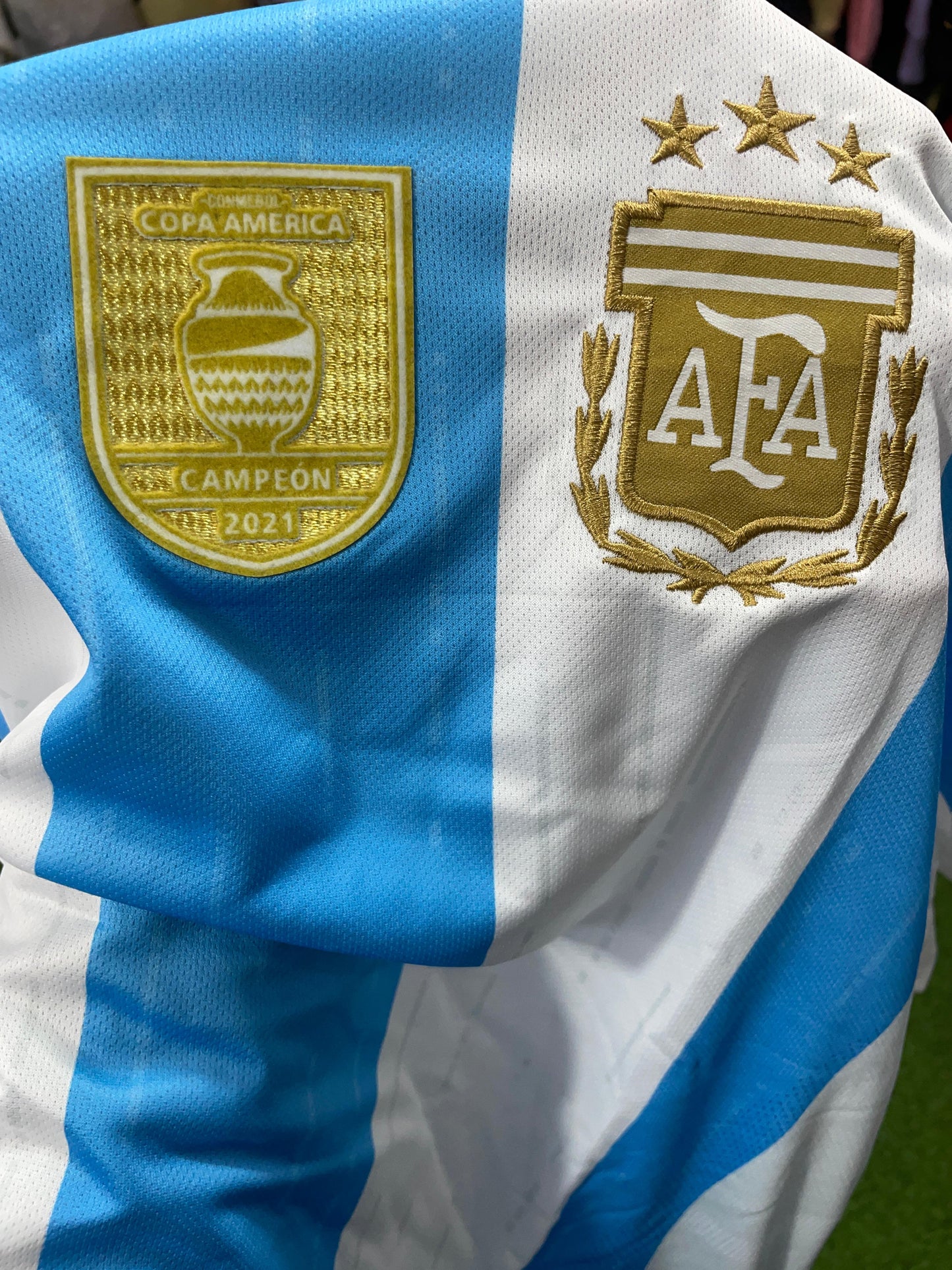 Argentina Copa America Campeon 2021 Jersey with Shorts