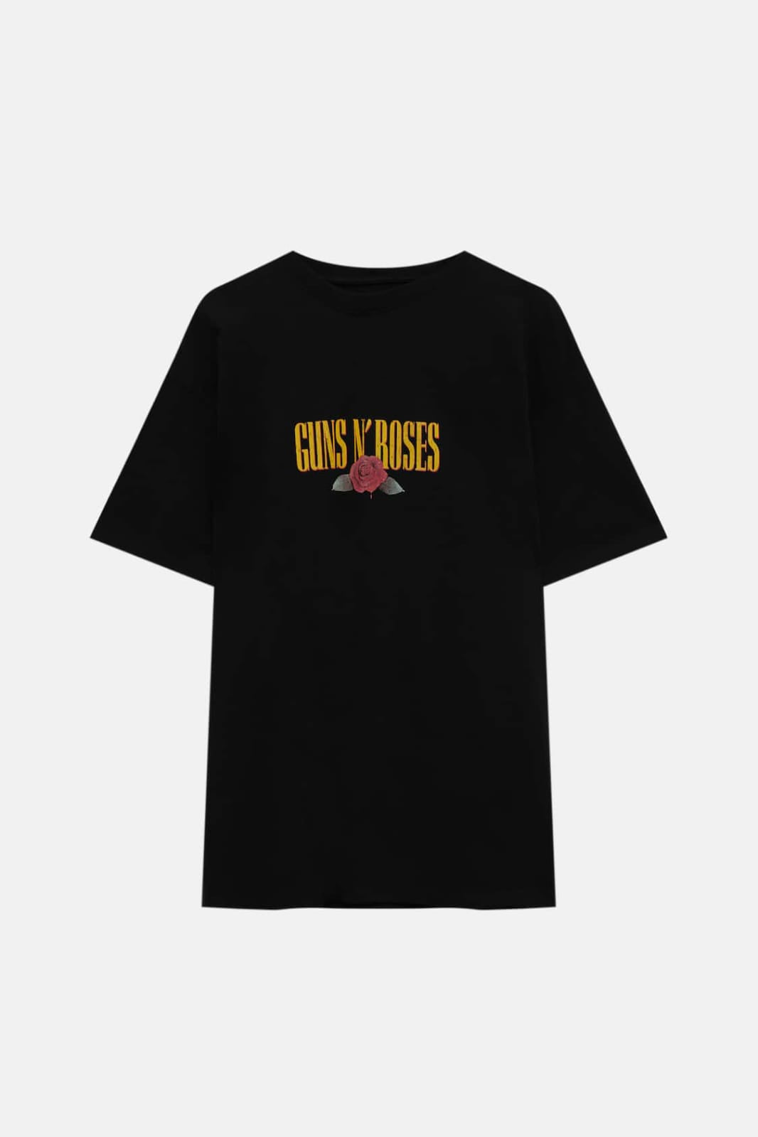 Guns N Roses Oversized 100% Cotton Vantablack Printed Unisex T-Shirt