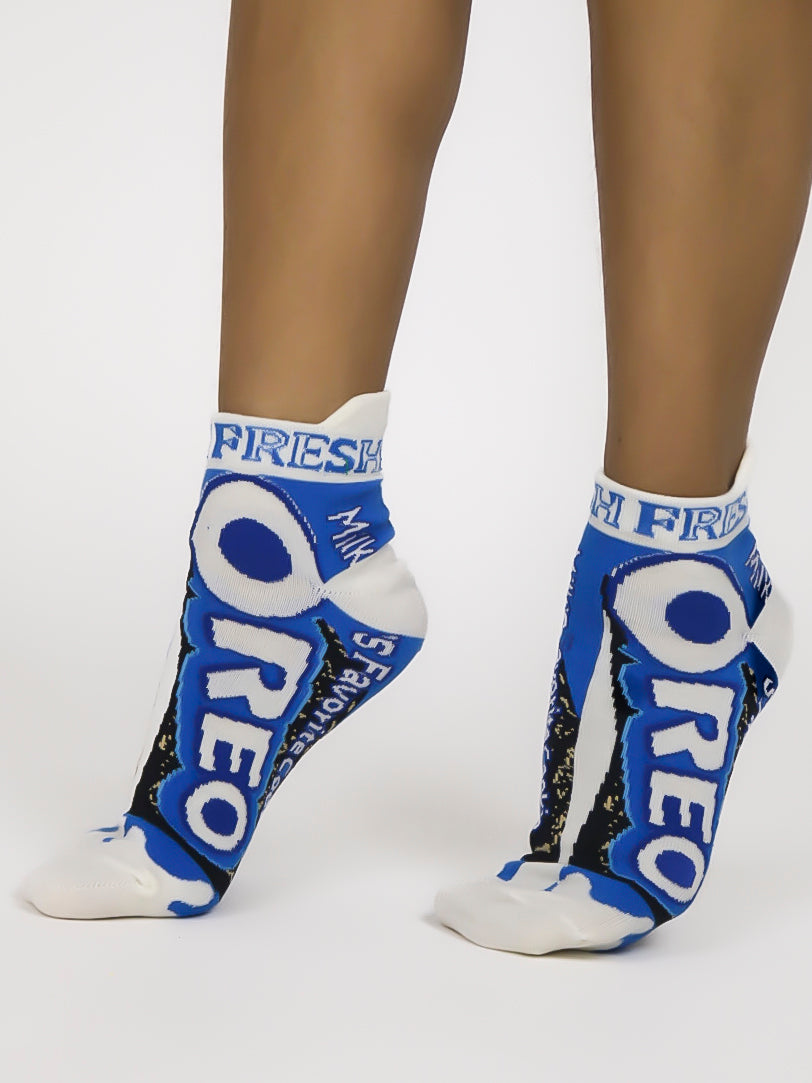 OREO Unisex Ankle Socks (White)