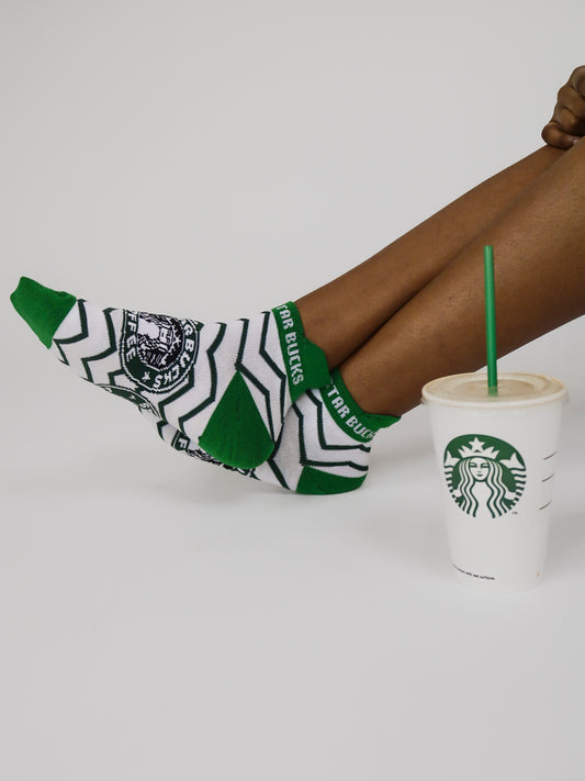 Starbucks Unisex Ankle Socks (White)