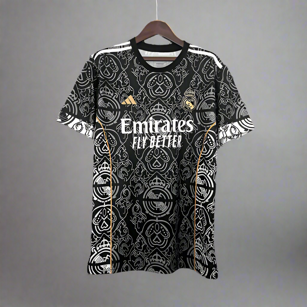 Real Madrid Special Edition Black Jersey with Shorts