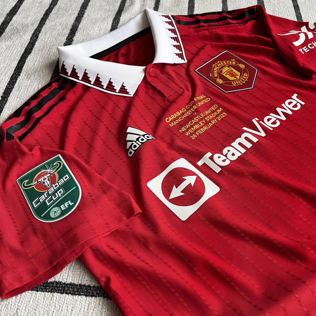 Carabao Cup Final Manchester United v Newcastle United Wembley Stadium 26 February 2023 Edition Jersey without Shorts (Player Version)