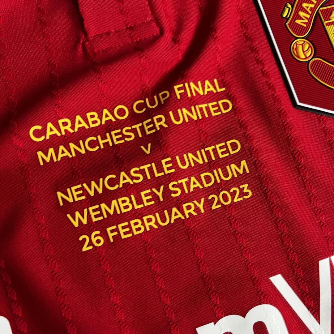 Carabao Cup Final Manchester United v Newcastle United Wembley Stadium 26 February 2023 Edition Jersey without Shorts (Player Version)