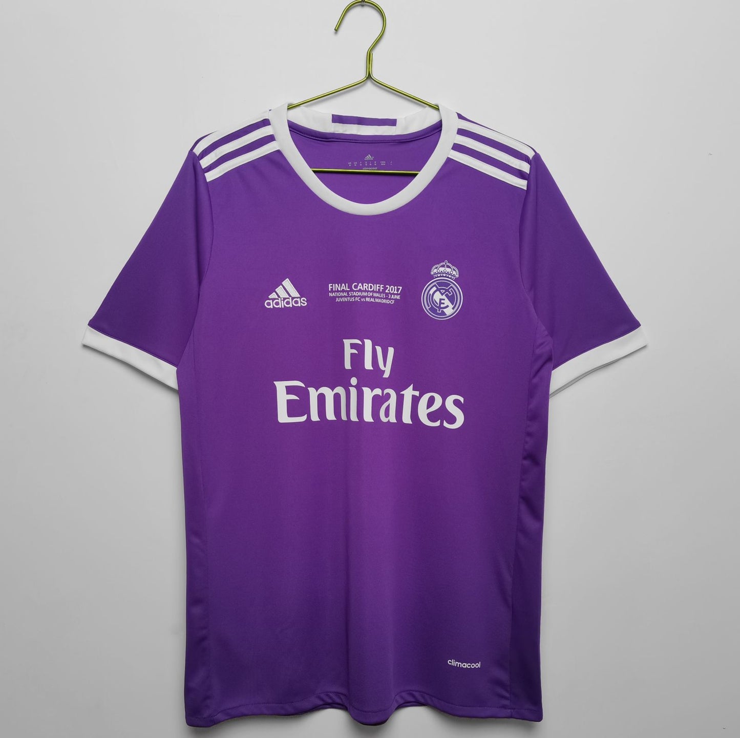 Real Madrid CR7 Final Cardiff 2017 Champions League Retro Home Jersey without Shorts
