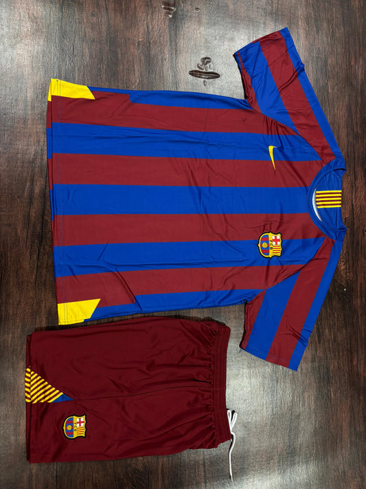 F.C. Barcelona 2005-06 Retro Home Jersey with Shorts