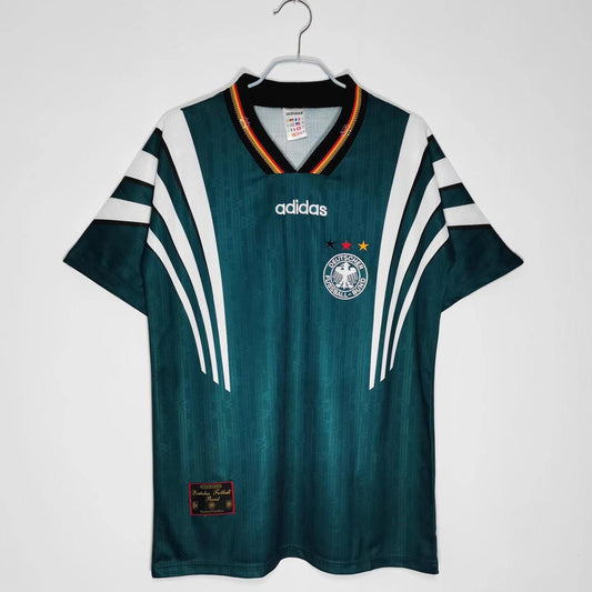Germany Away 1996 Euro Champions Premium Quality Retro Jersey without Shorts