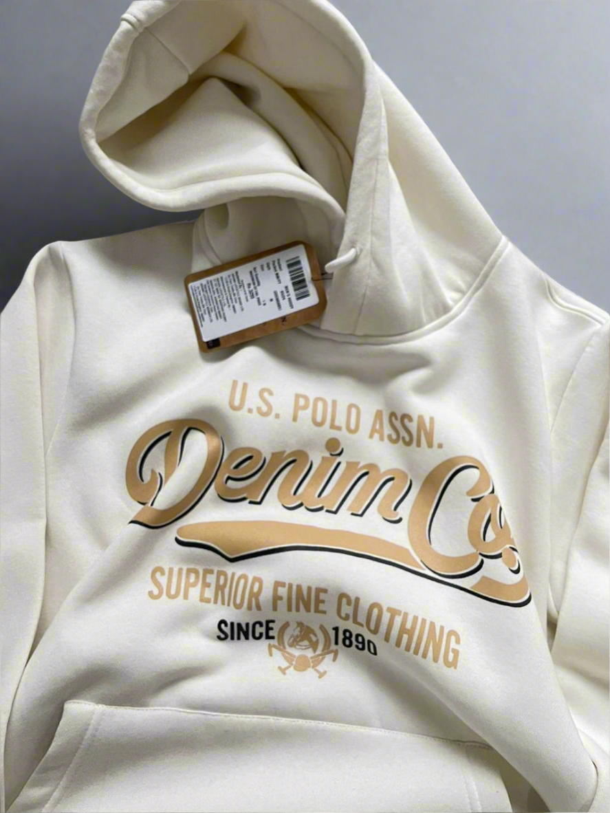 U.S Polo Three Thread Unisex Cotton Hoodie