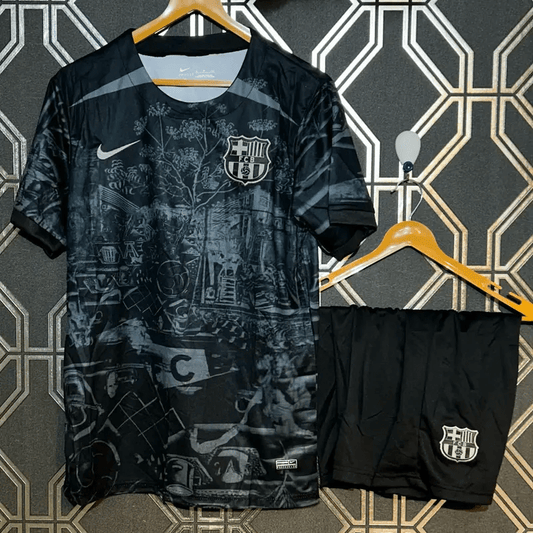 F.C. Barcelona 24/25 Special Black Edition with Shorts
