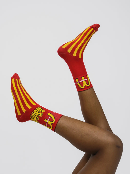 McDonald's Unisex Crew Socks (Red)