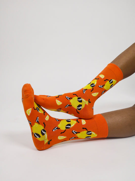 Lemon Unisex Crew Socks
