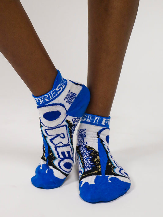 OREO Unisex Ankle Socks (Blue)